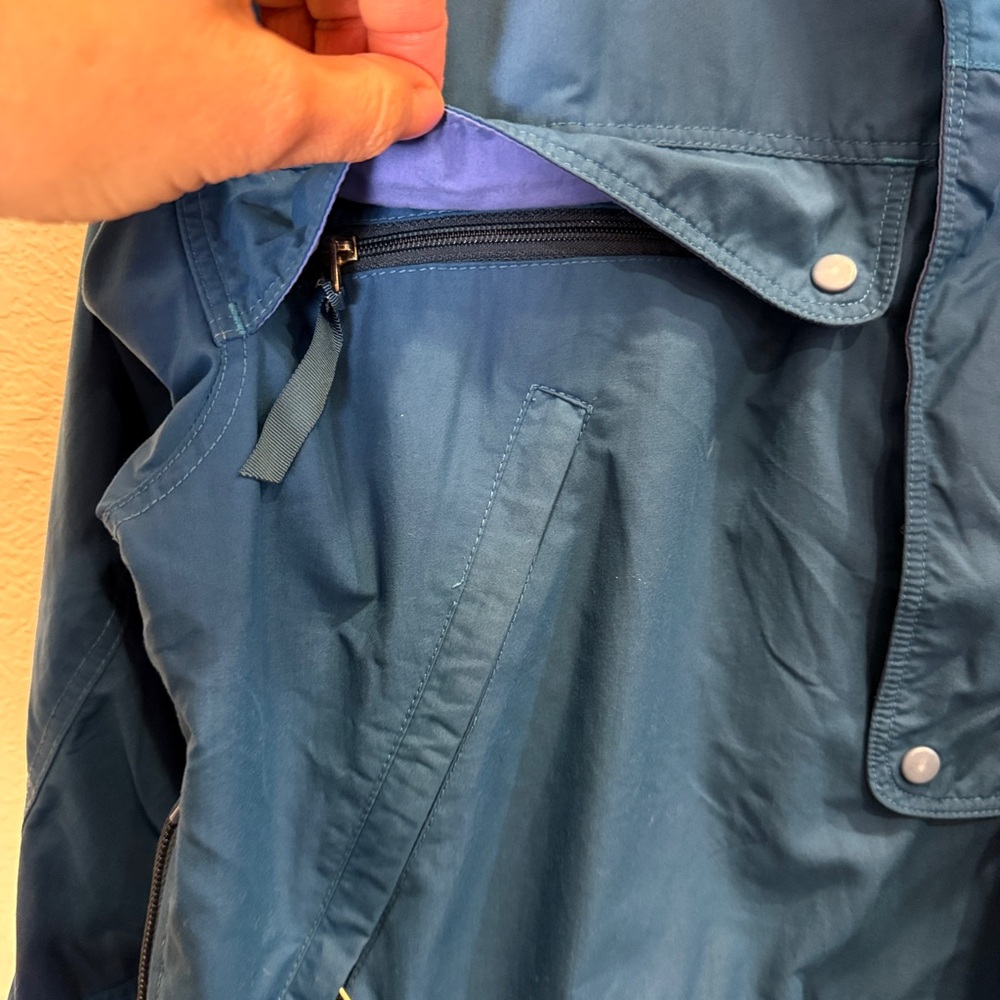 Patagonia Vintage Deep Blue Pullover Anorak Gorpcore Granola Windbreaker Sz M - Picture 14 of 15